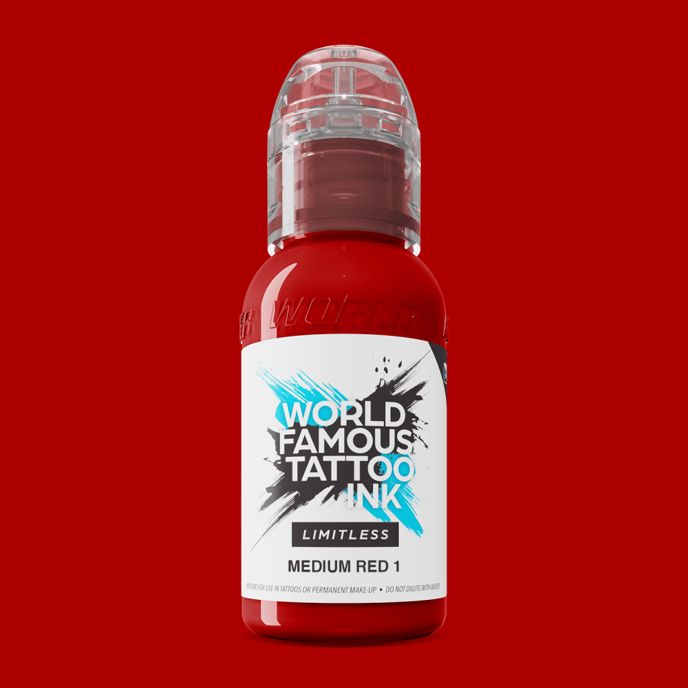 World Famous Limitless Ink - Medium Red 1 30 ml