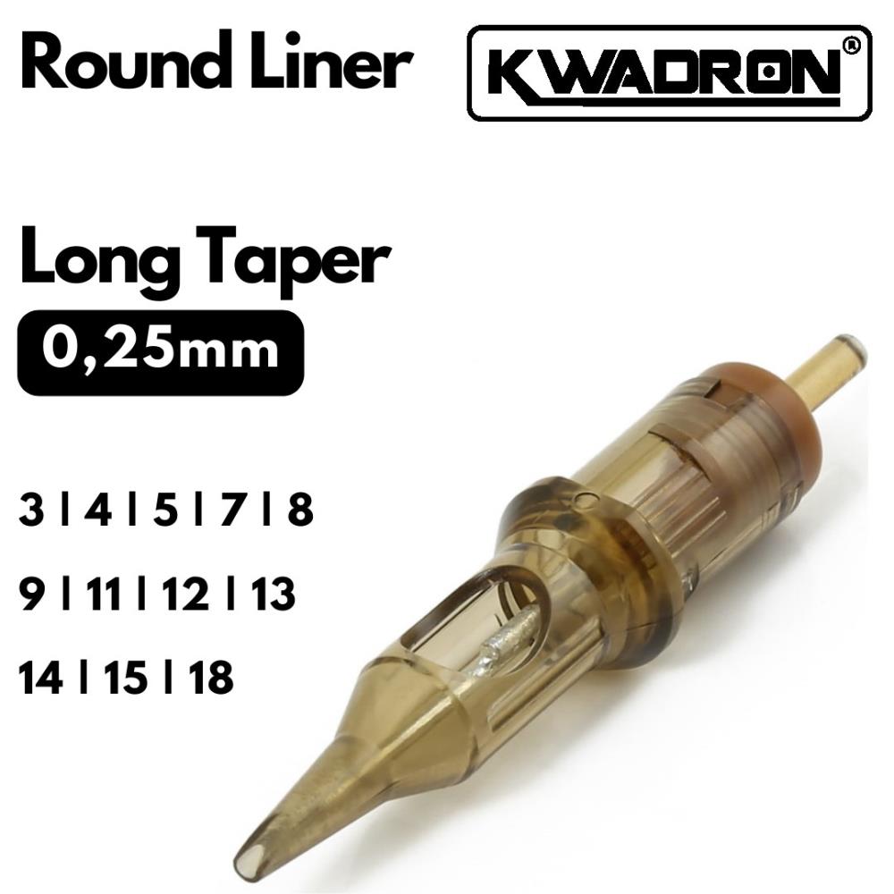 Kwadron Cartridge - Round Liner 0.25 Long Taper