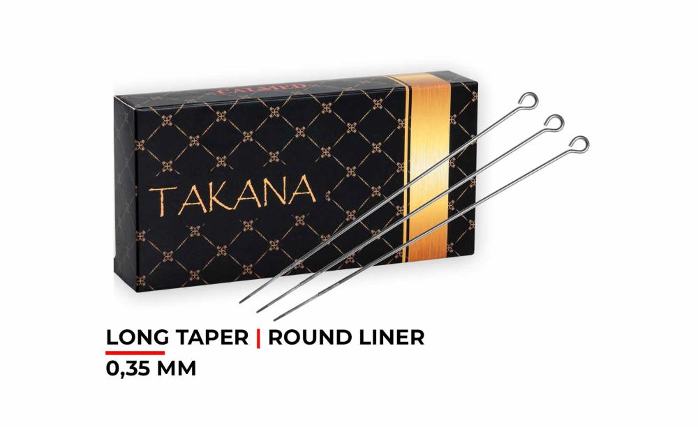 TAKANA - 3er Round Liner Long Taper 0,35 mm