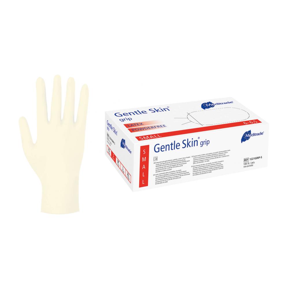 GENTLE SKIN® grip Latex-Handschuh puderfrei