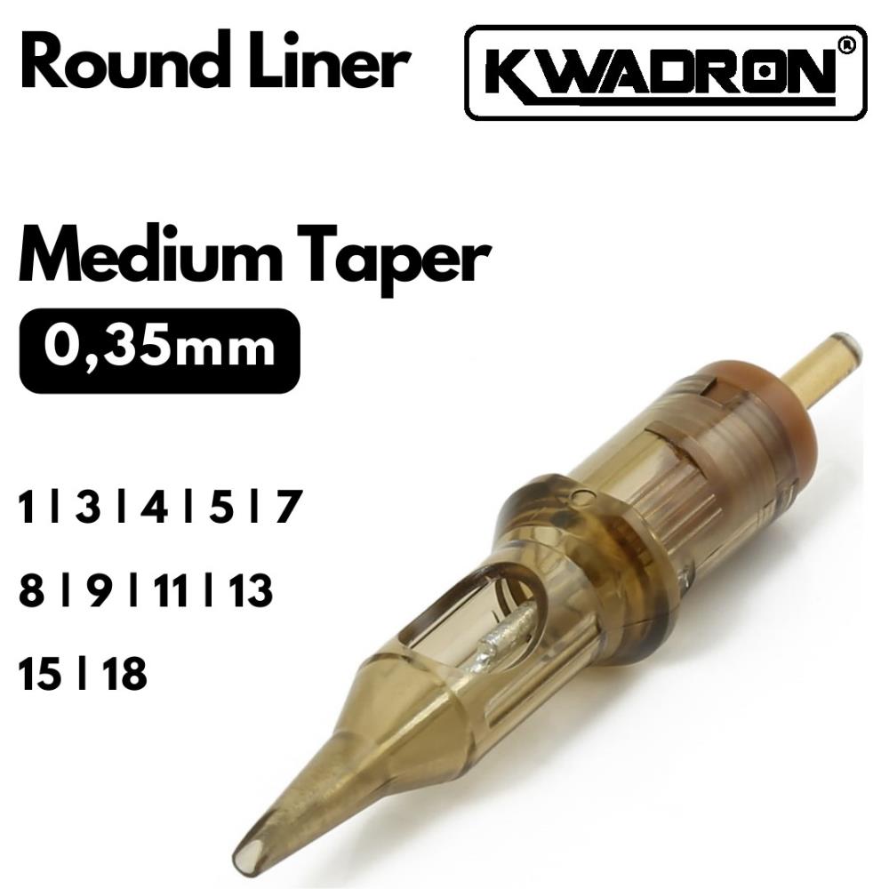 Kwadron Cartridge - Round Liner 0.35 Medium Taper