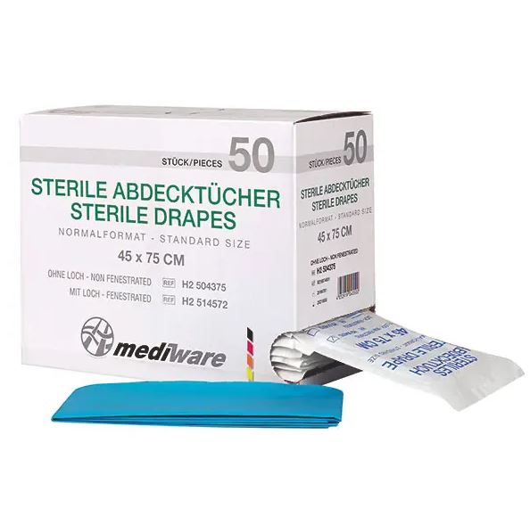 Mediware sterile Abdecktücher 2-lagig