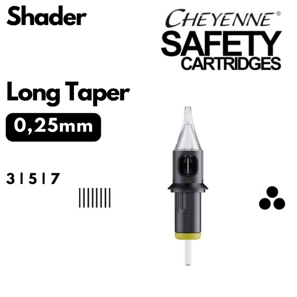 Cheyenne Safety Cartridge - Shader 0.25 Long Taper