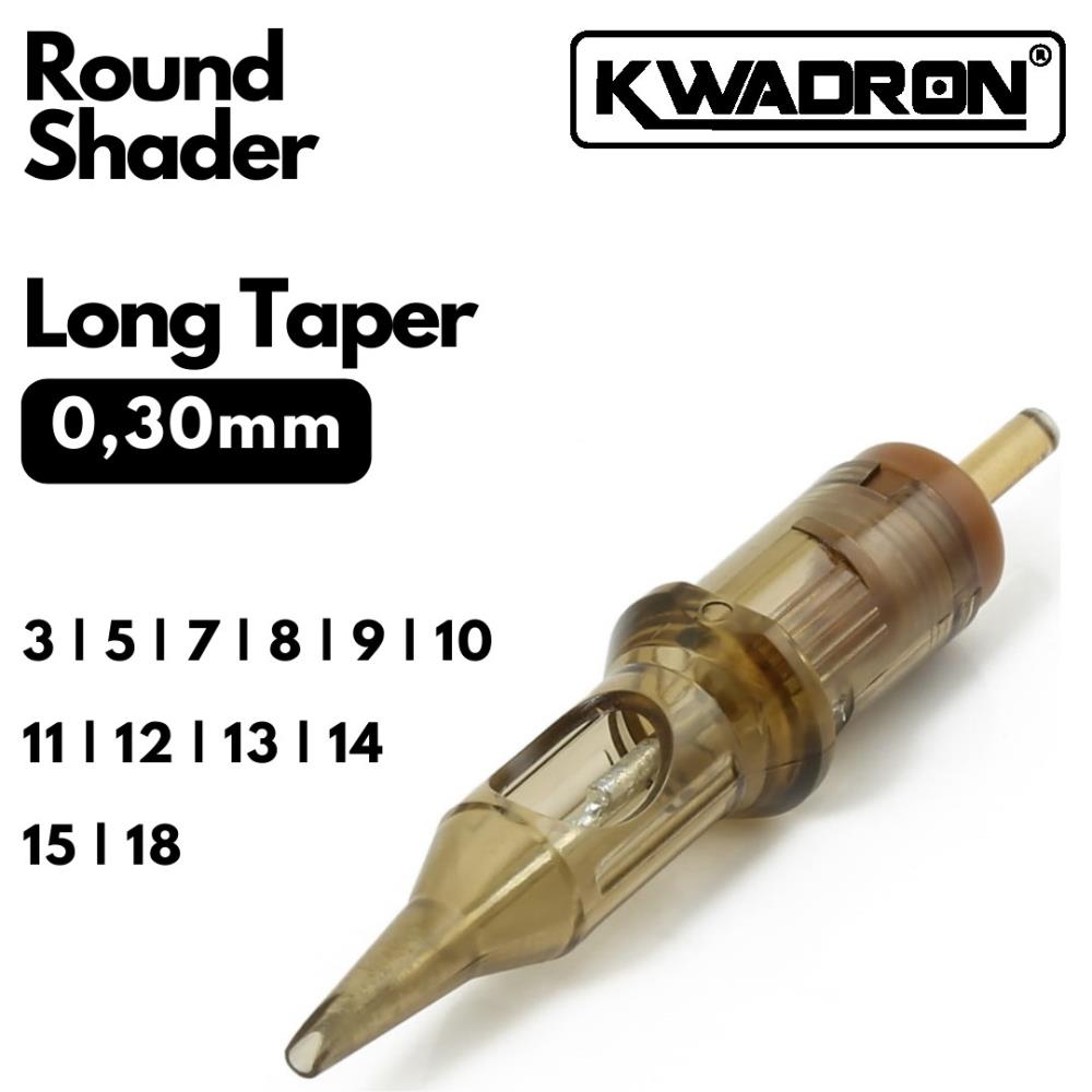 Kwadron Cartridge - Round Shader 0.30 Long Taper