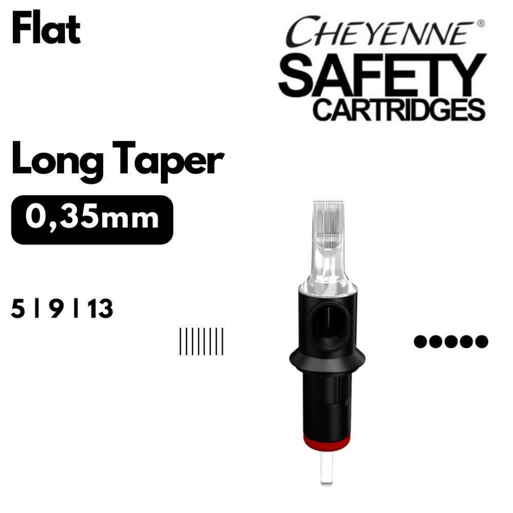 Cheyenne Safety Cartridge - Flat 0.35 Long Taper