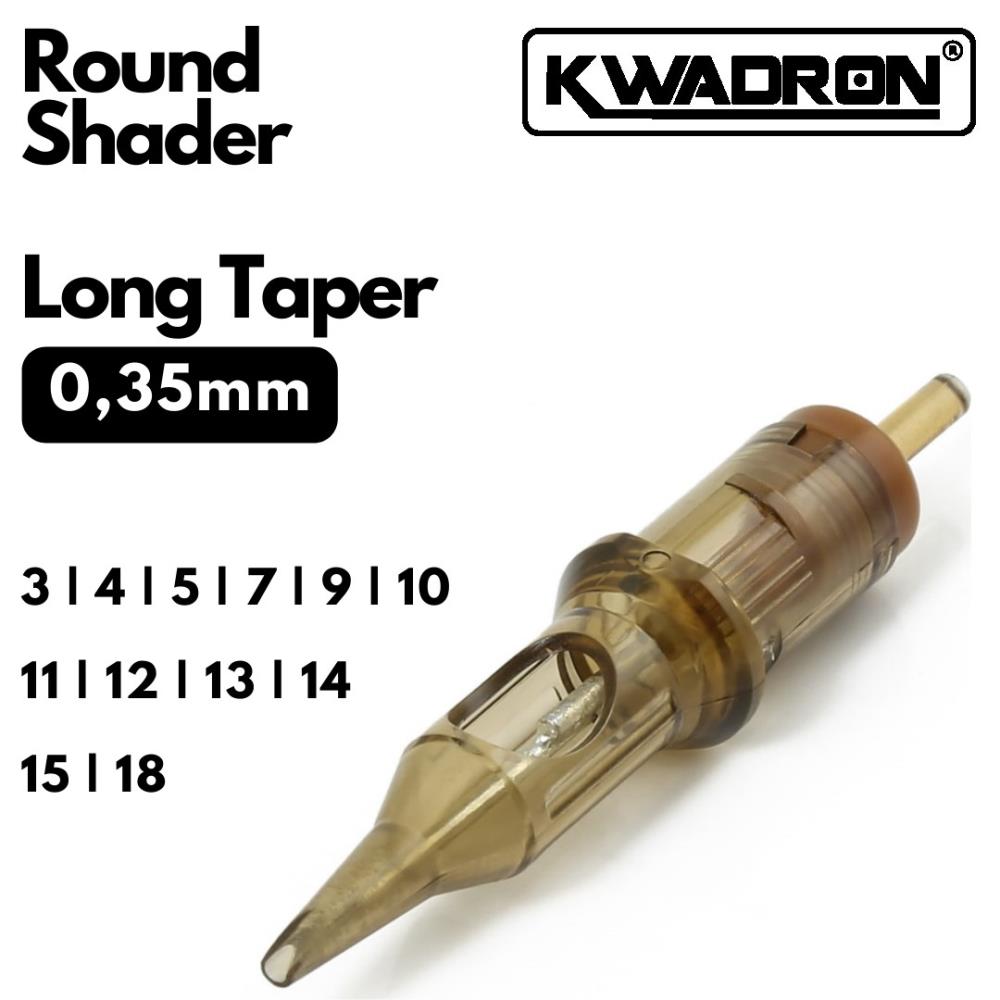Kwadron Cartridge - Round Shader 0.35 Long Taper