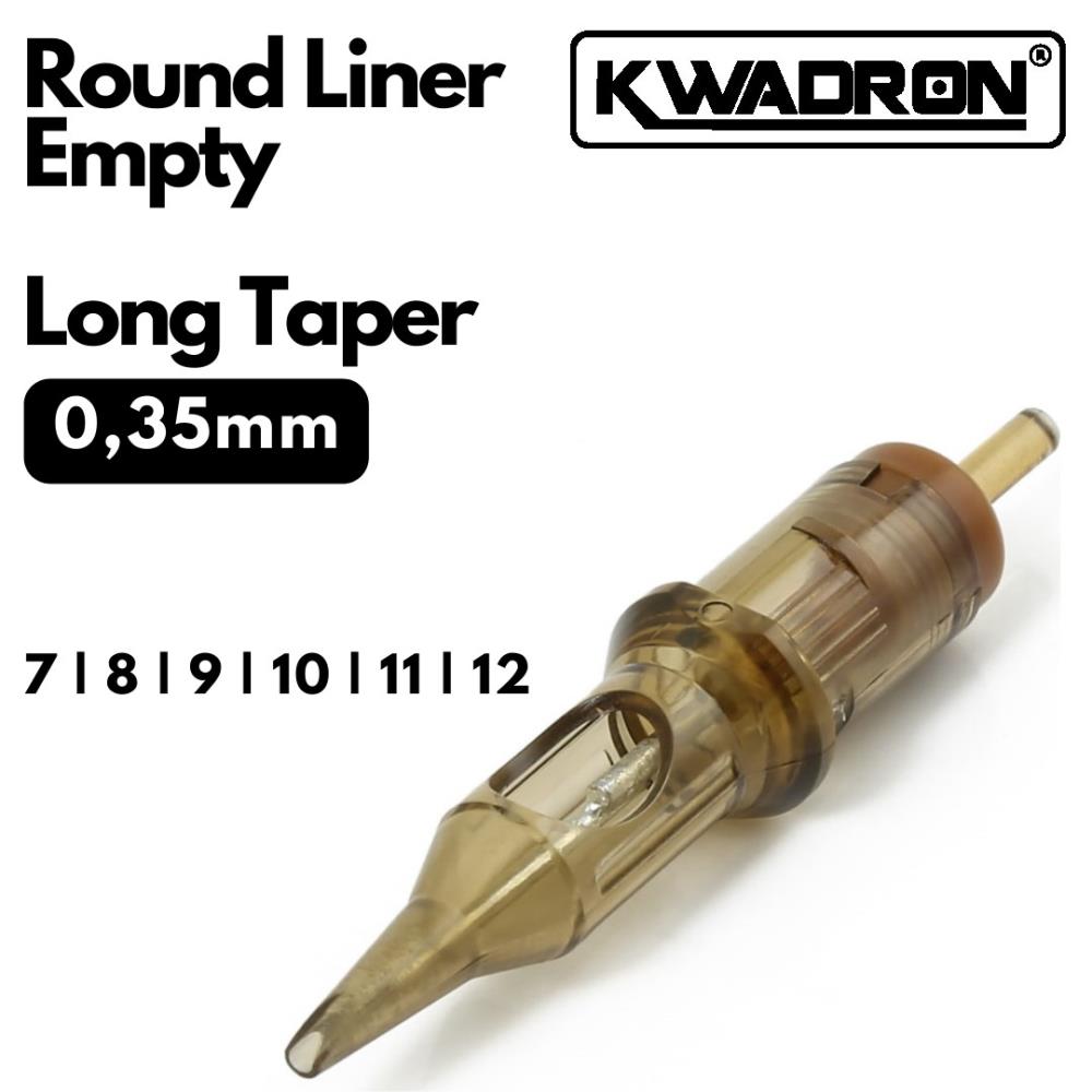 Kwadron Cartridge - Round Liner Empty 0.35 Long Taper