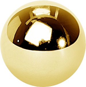 Goldkugel 1,2 mm - VE = 5 Stück