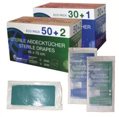Abdecktücher 45 x 75 cm (mit Loch)