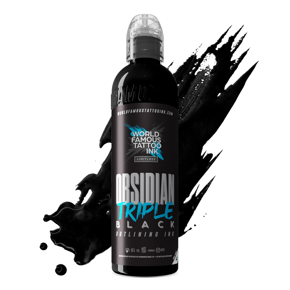 World Famous Limitless Ink - Obsidian Triple Black 120 ml