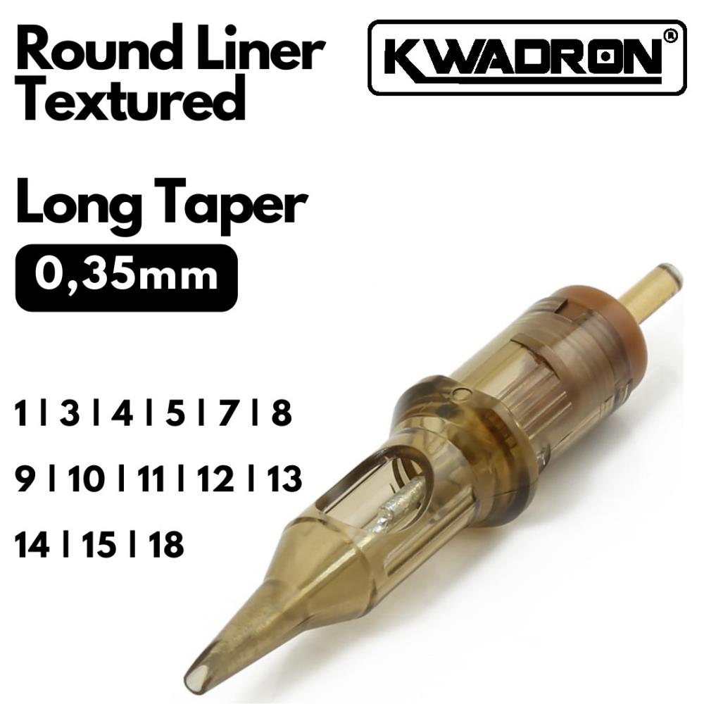 Kwadron Cartridge - Round Liner Textured 0.35 Long Taper