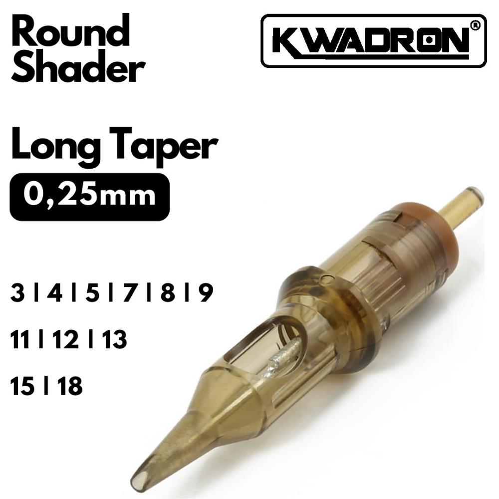 Kwadron Cartridge - Round Shader 0.25 Long Taper